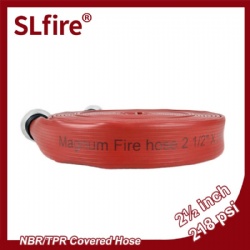 NBR Nitrile Rubber Covered Durable Attack Fire Hose with Coupling
