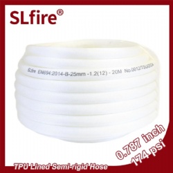 EPDM/PU/TPR Lining Single Jacket Combined En694 Approval Semi-Rigid Reel Hose